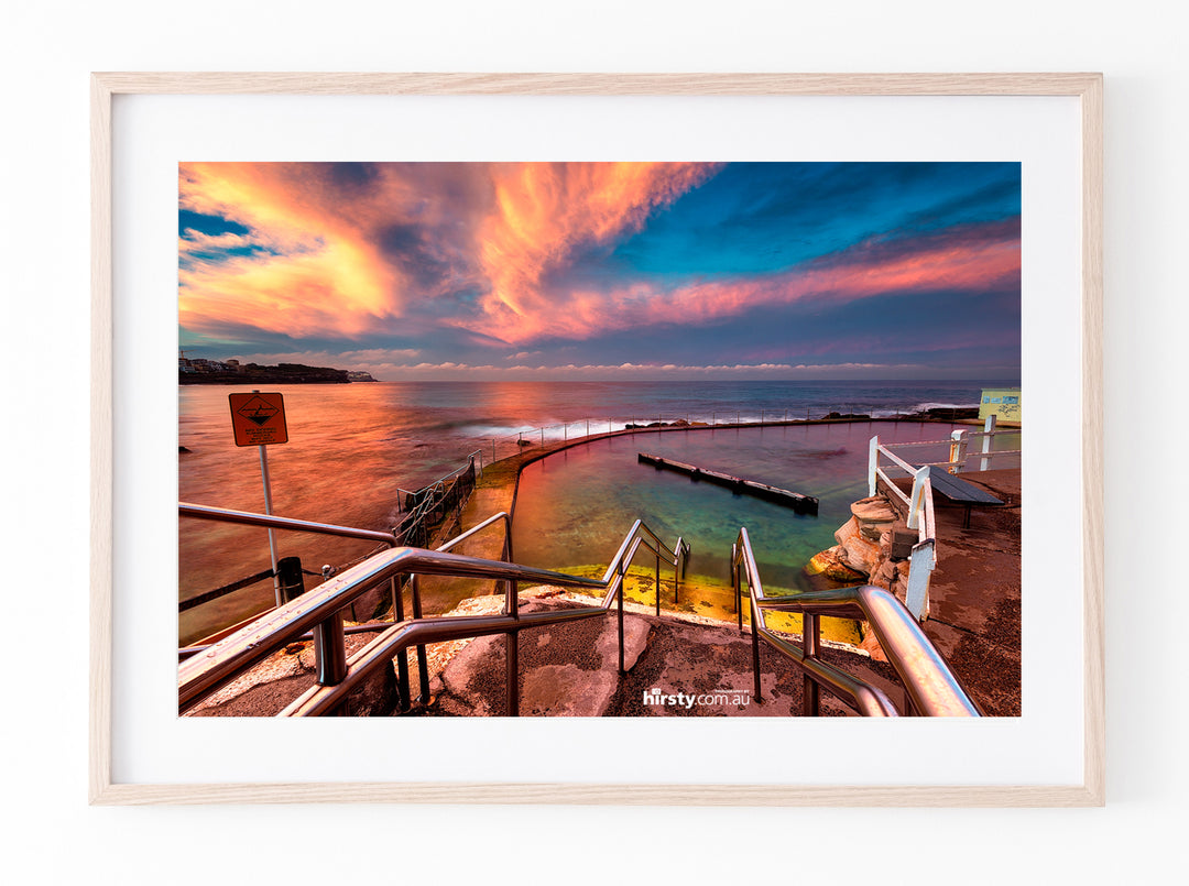 Sunset Swirls, Bronte Beach print