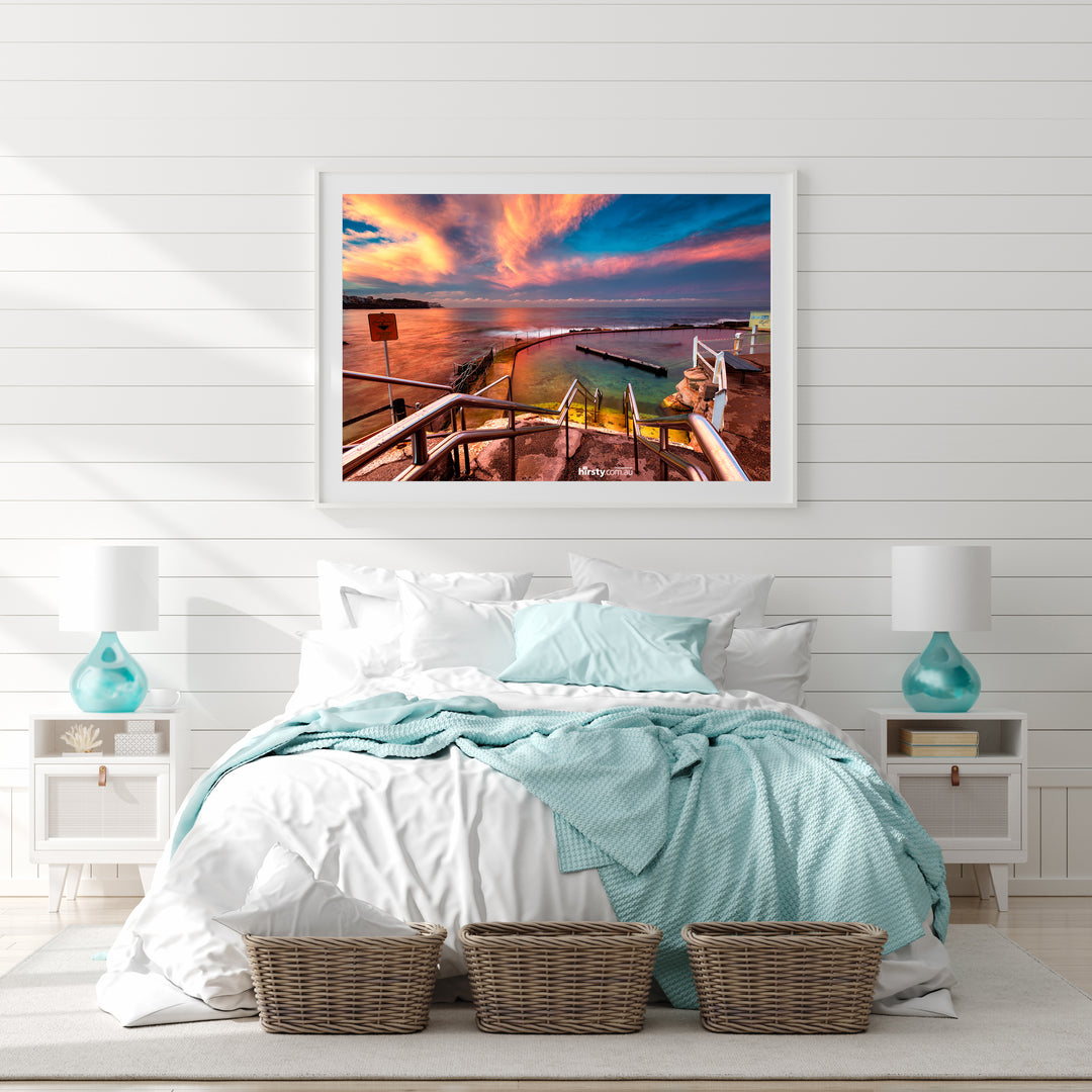 Sunset Swirls, Bronte Beach print