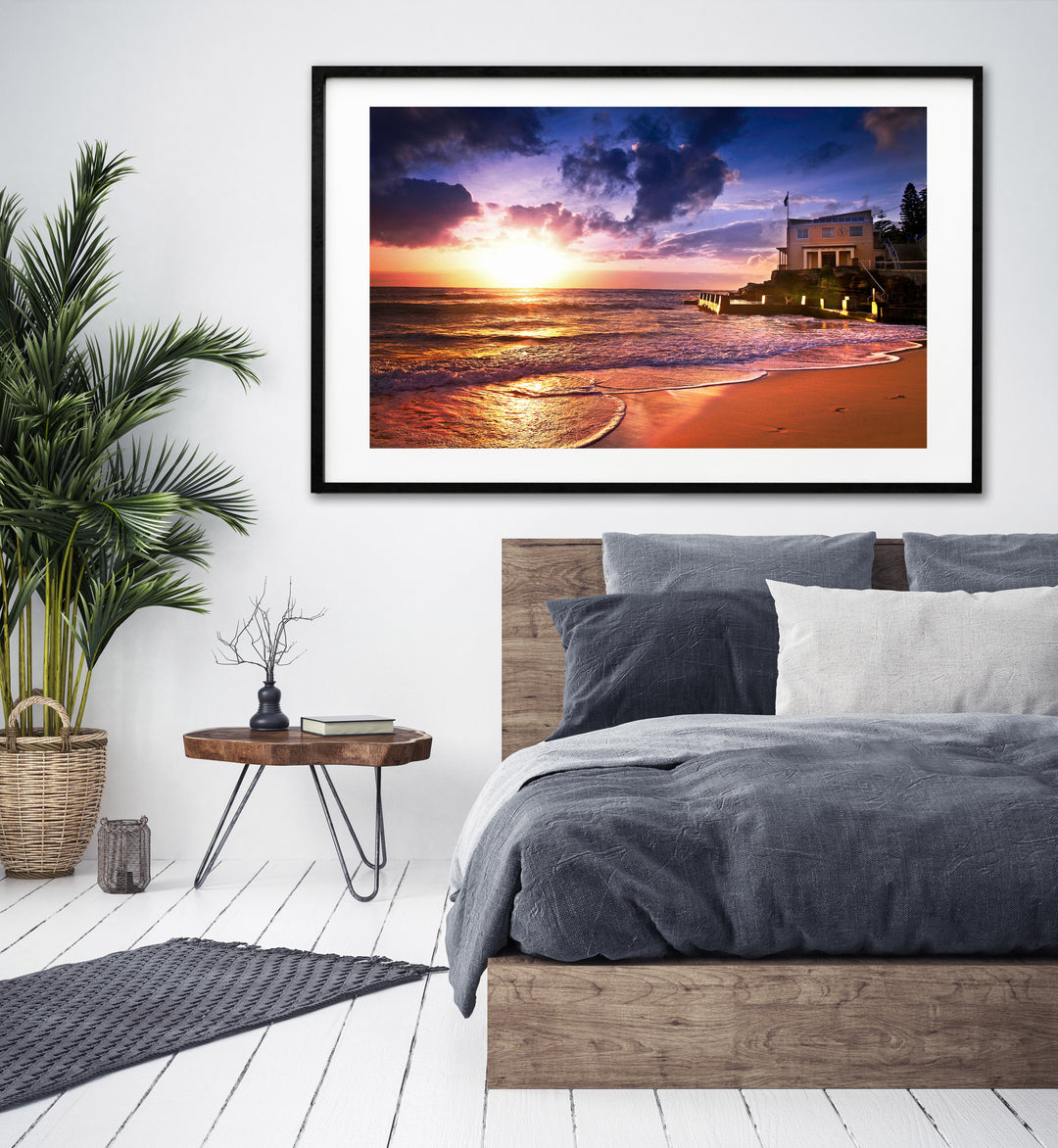 Three Steps, Coogee Rock Pool print